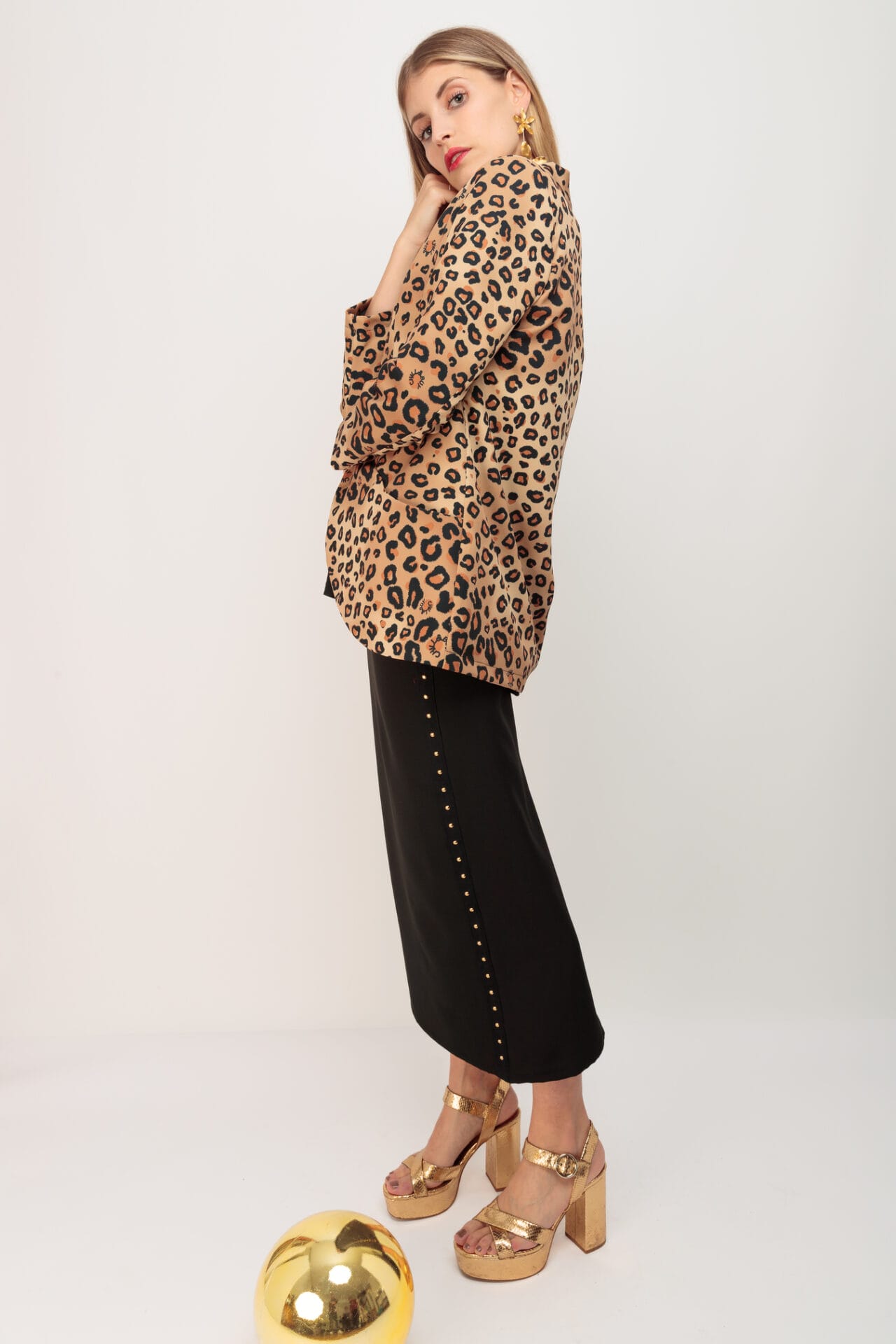 BLAZER SMOKING LEOPARD SIN DISENO