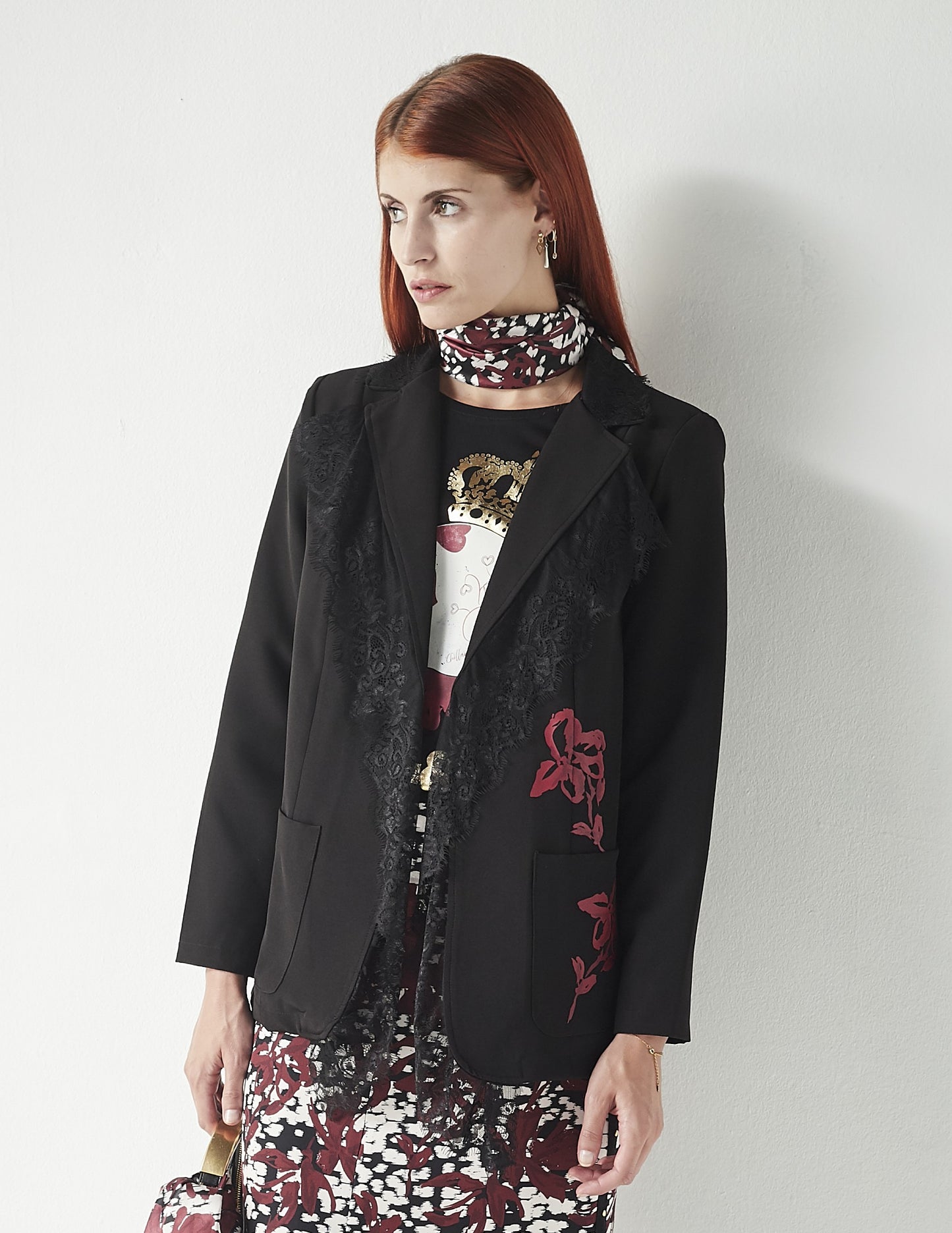 Blazer Lace Skull Dots
