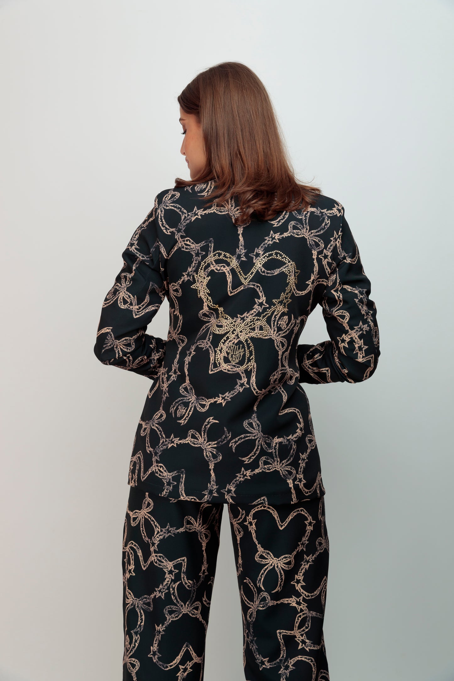 Blazer Corazón Lazo Strass