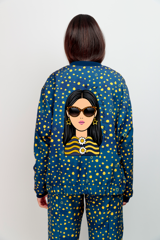 Bomber Fille à Pois