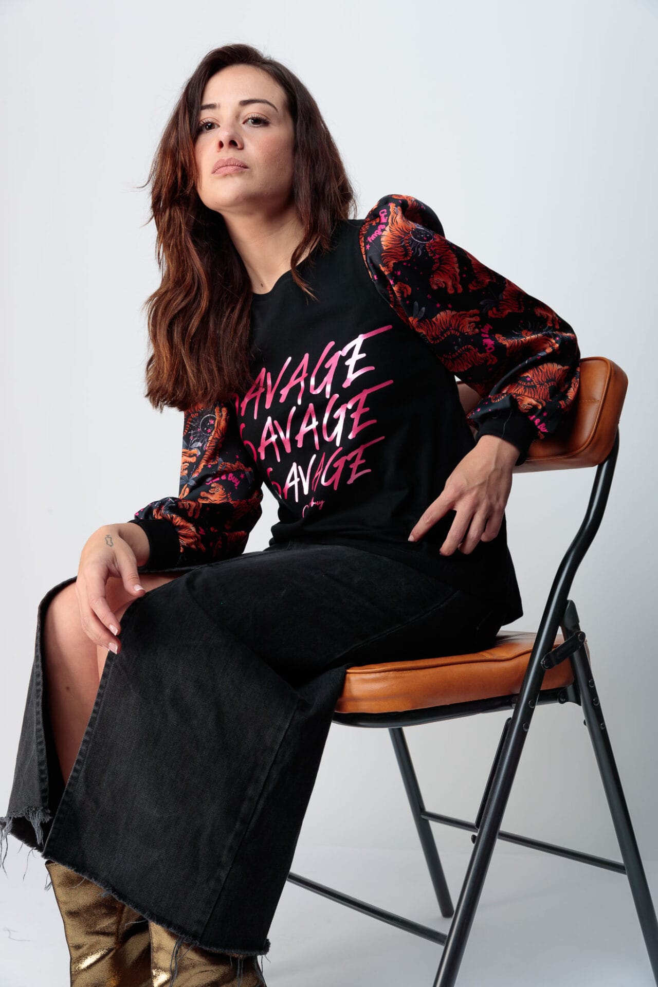 CAMI ABULLONADA SAVAGE