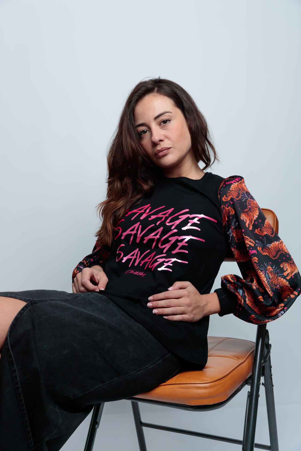 CAMI ABULLONADA SAVAGE