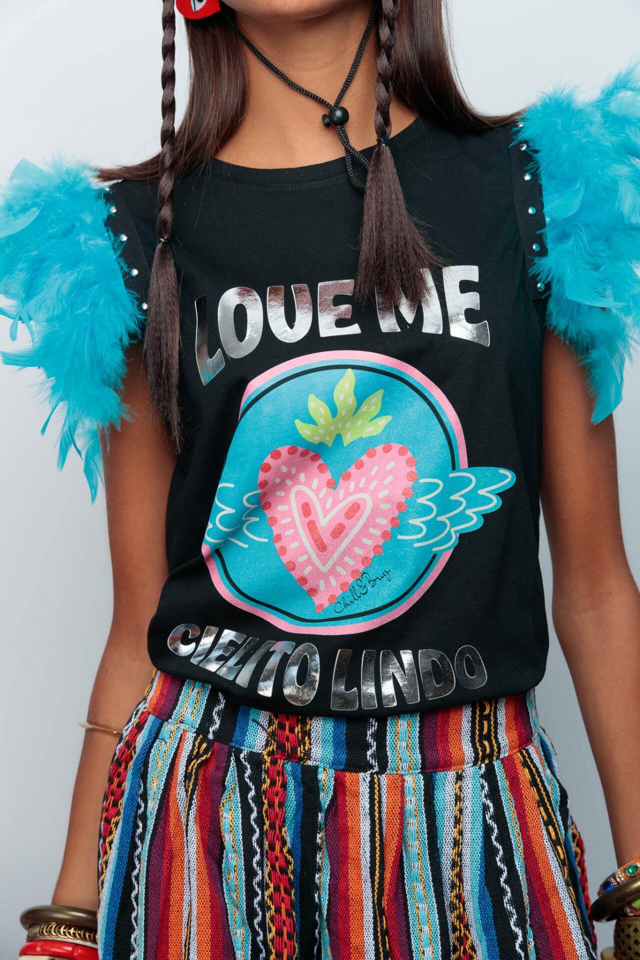 CAMI PLUMAS CIELITO LINDO