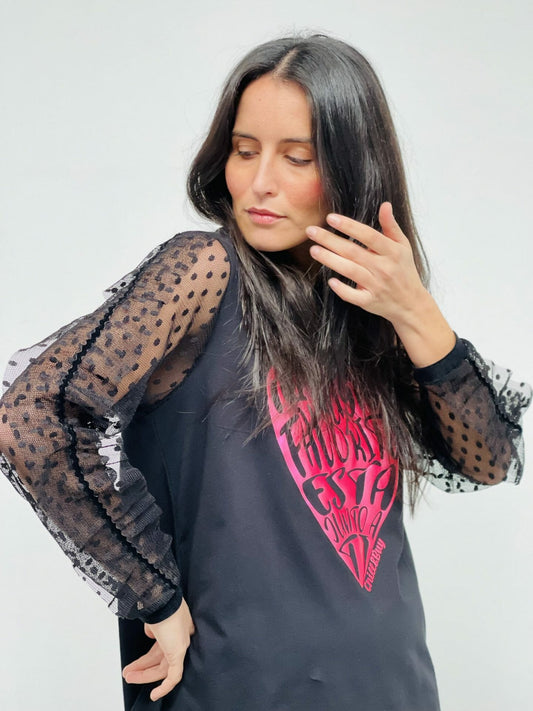 CAMI PLUMETI TERCIOPELO CORAZON FAVORITO