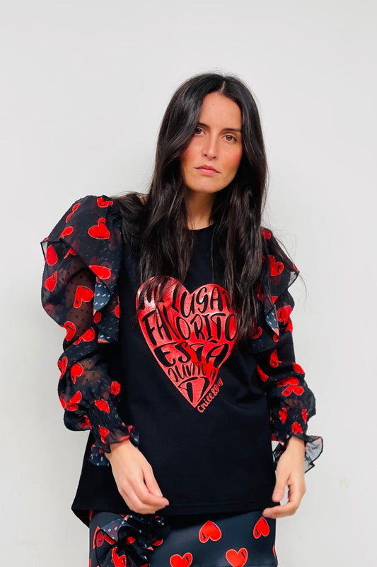 Camiseta Dulce Corazón Favorito