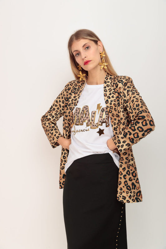 CAMISETA BASICA MALA I LEOPARD