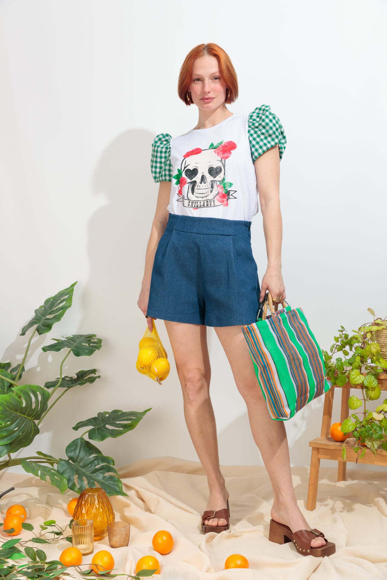 Camiseta Blow Skull Verde