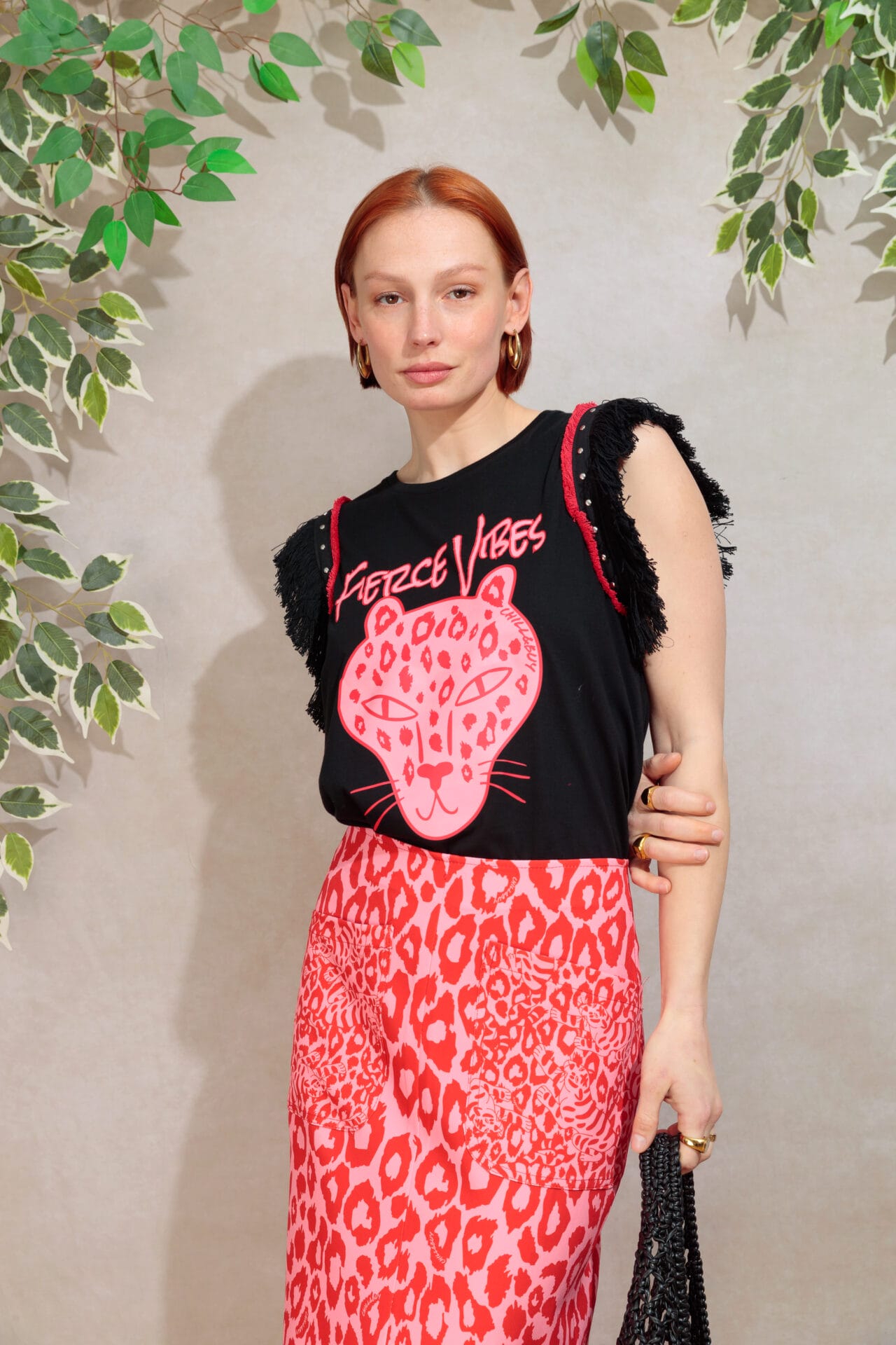 T-shirt à franges Tiger Vibes