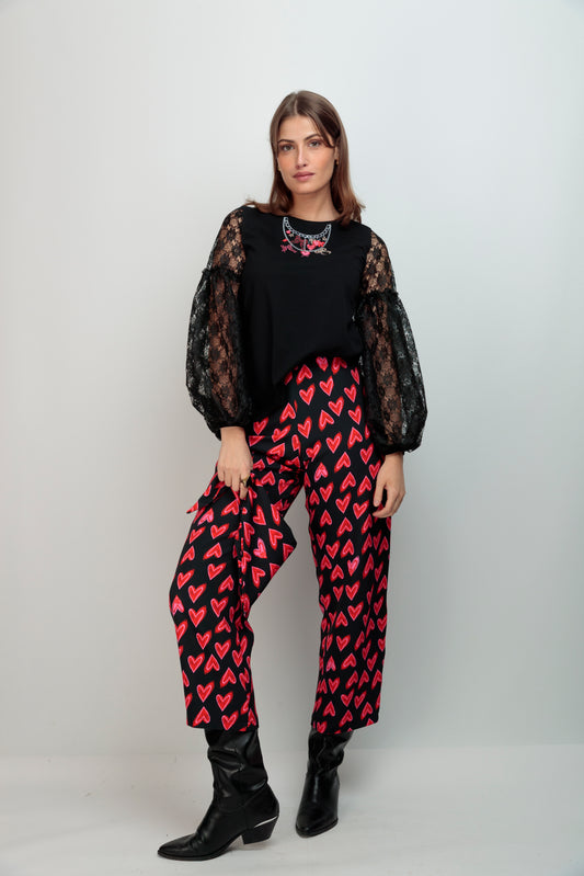 Camiseta Athenas Encaje Collares