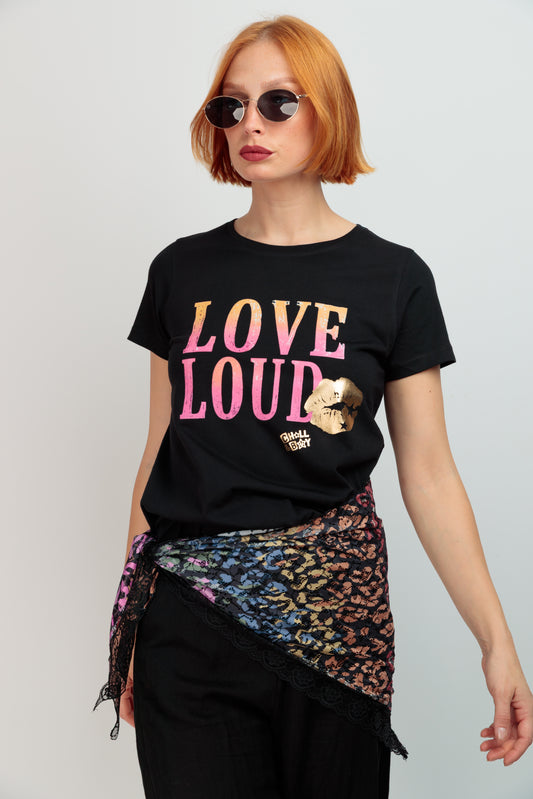T-shirt basique Love Loud