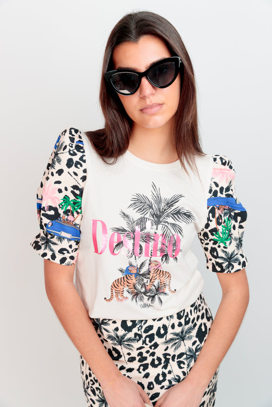 Camiseta Clip Palm Tiger