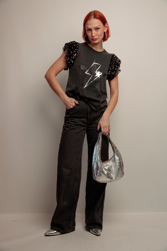 Camiseta Dua Rayo Tiger Negro