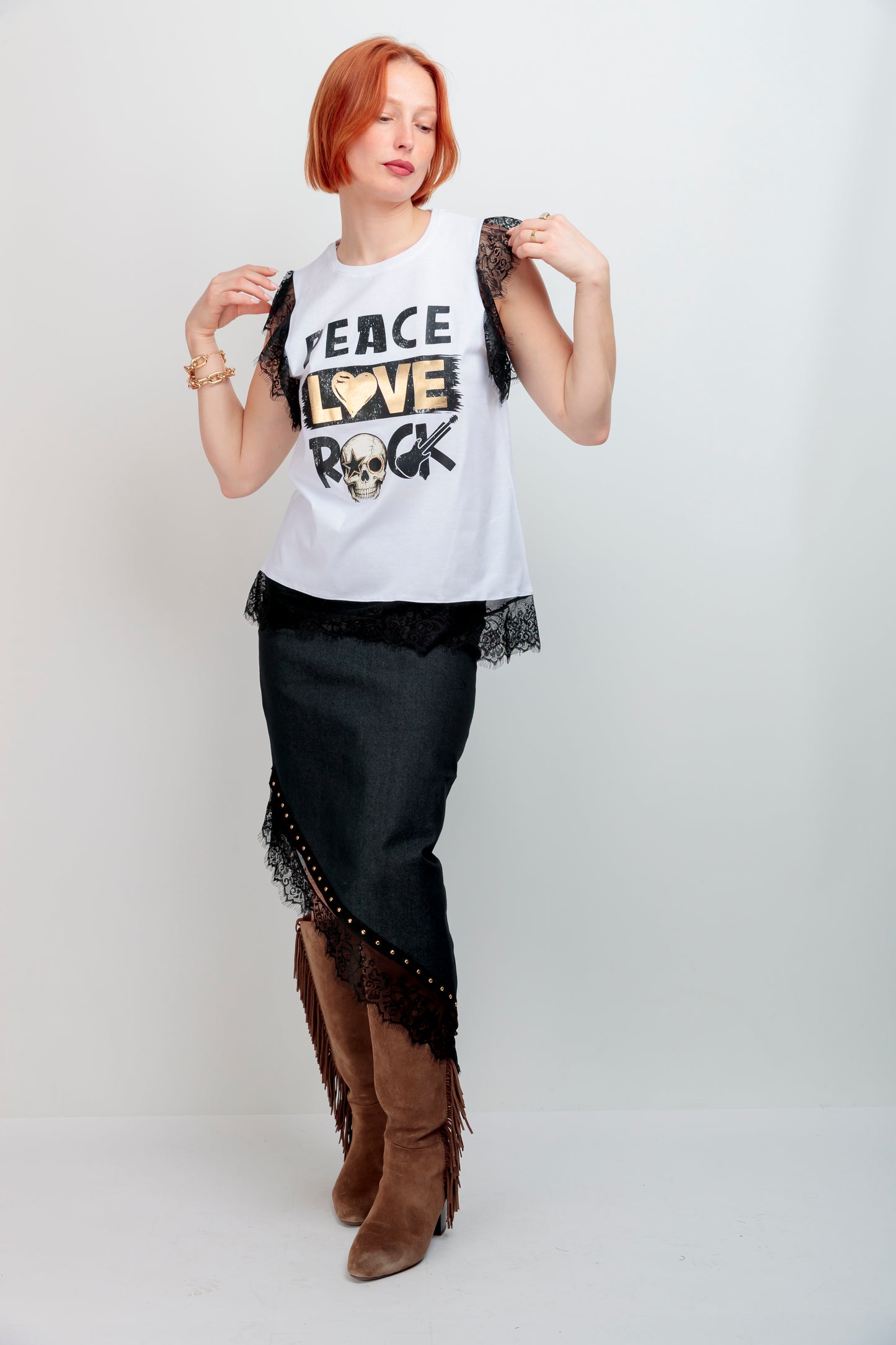 Camiseta Tul Peace Negro