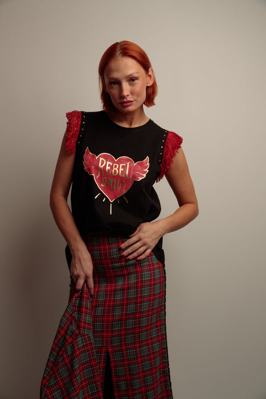 Camiseta Flecos Rebel