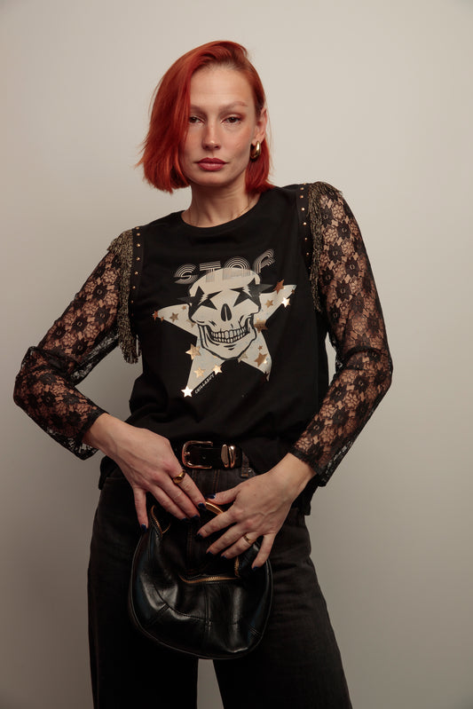 Camiseta Flecos Skull Fiesta