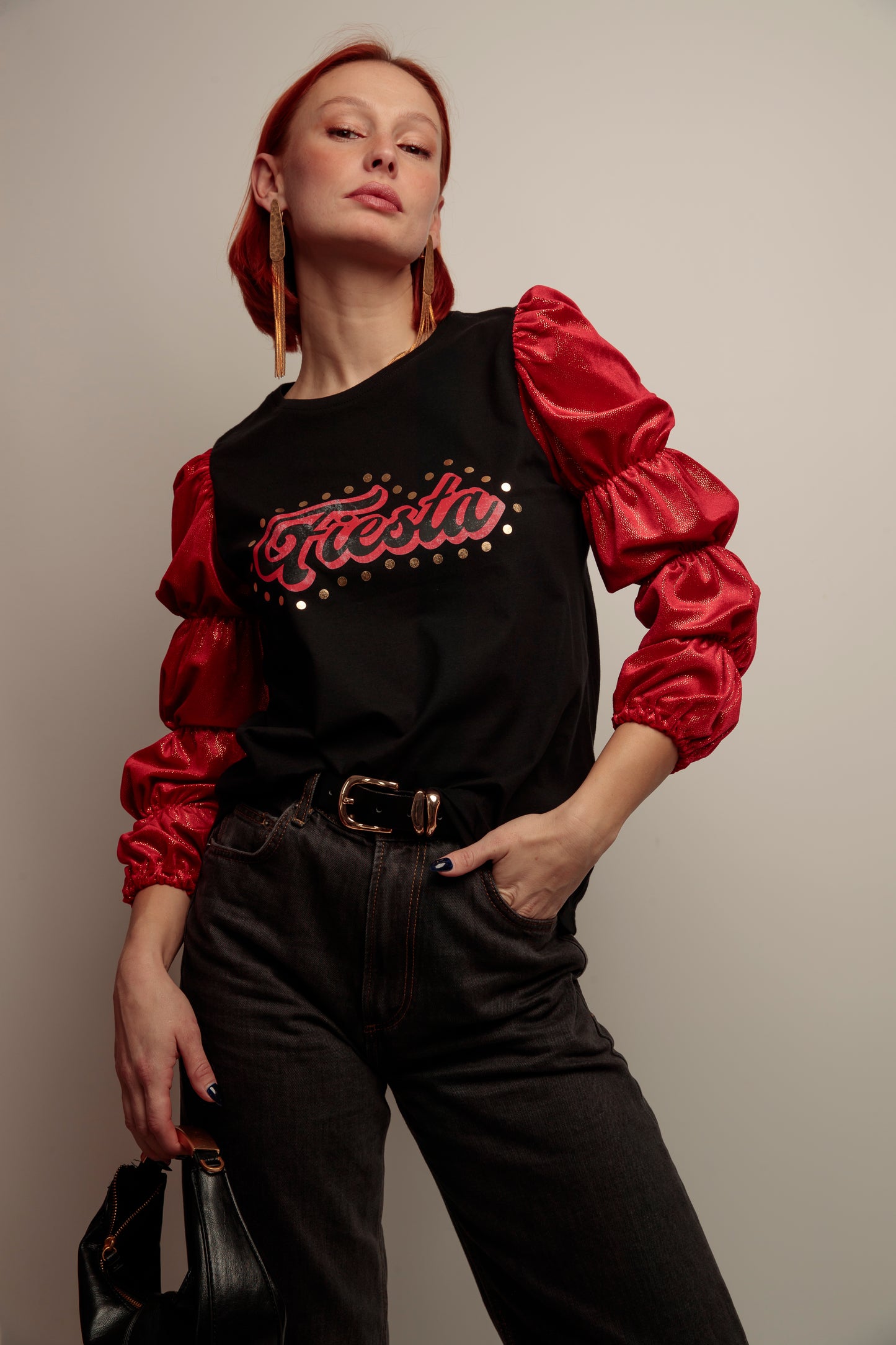 Camiseta Frunces Fiesta Dorado