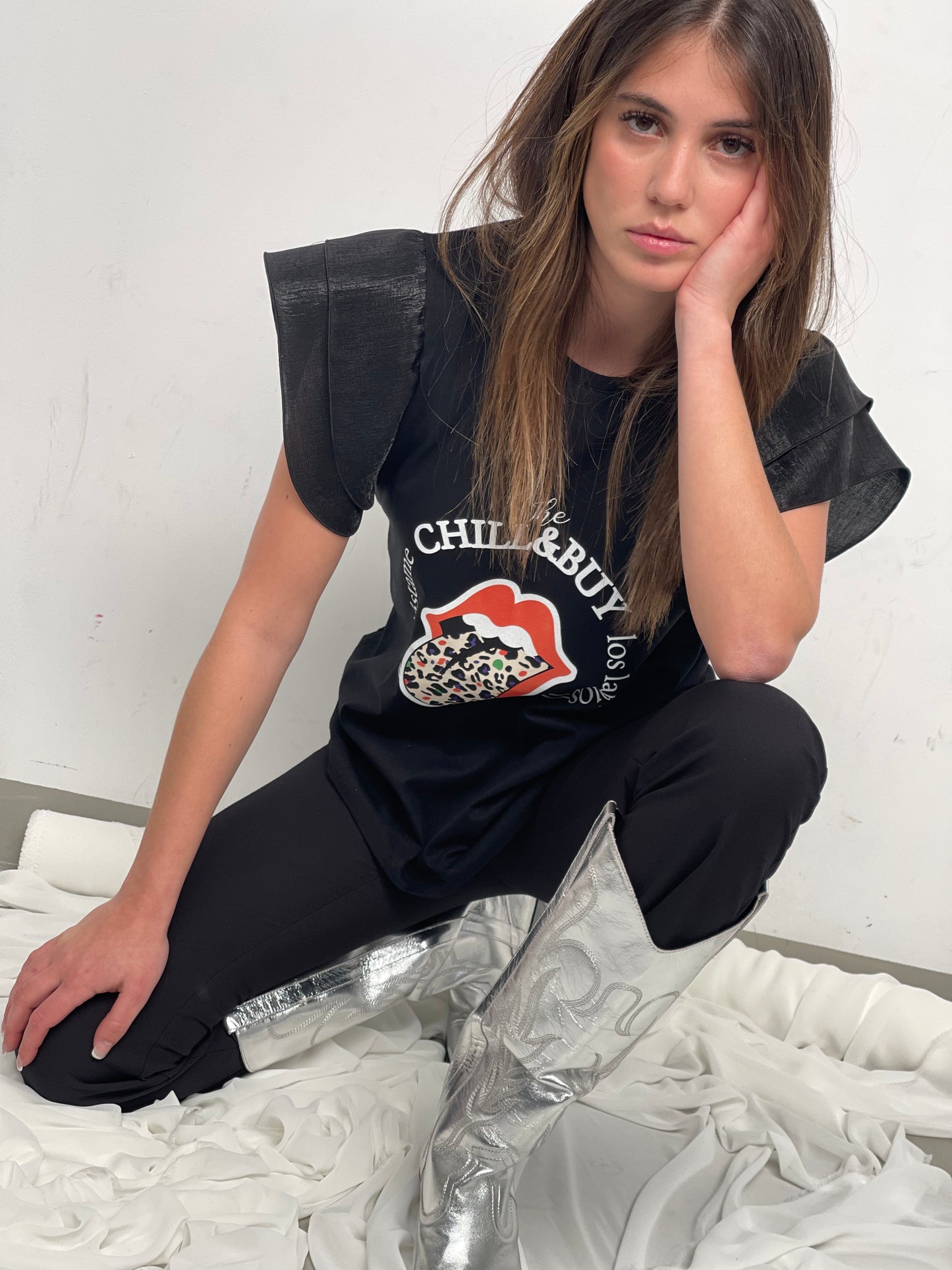 Camiseta Keira Lengua Print Fly