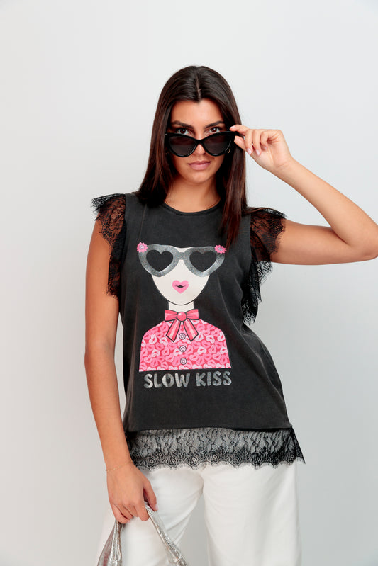 Slow Lace Girl T-shirt