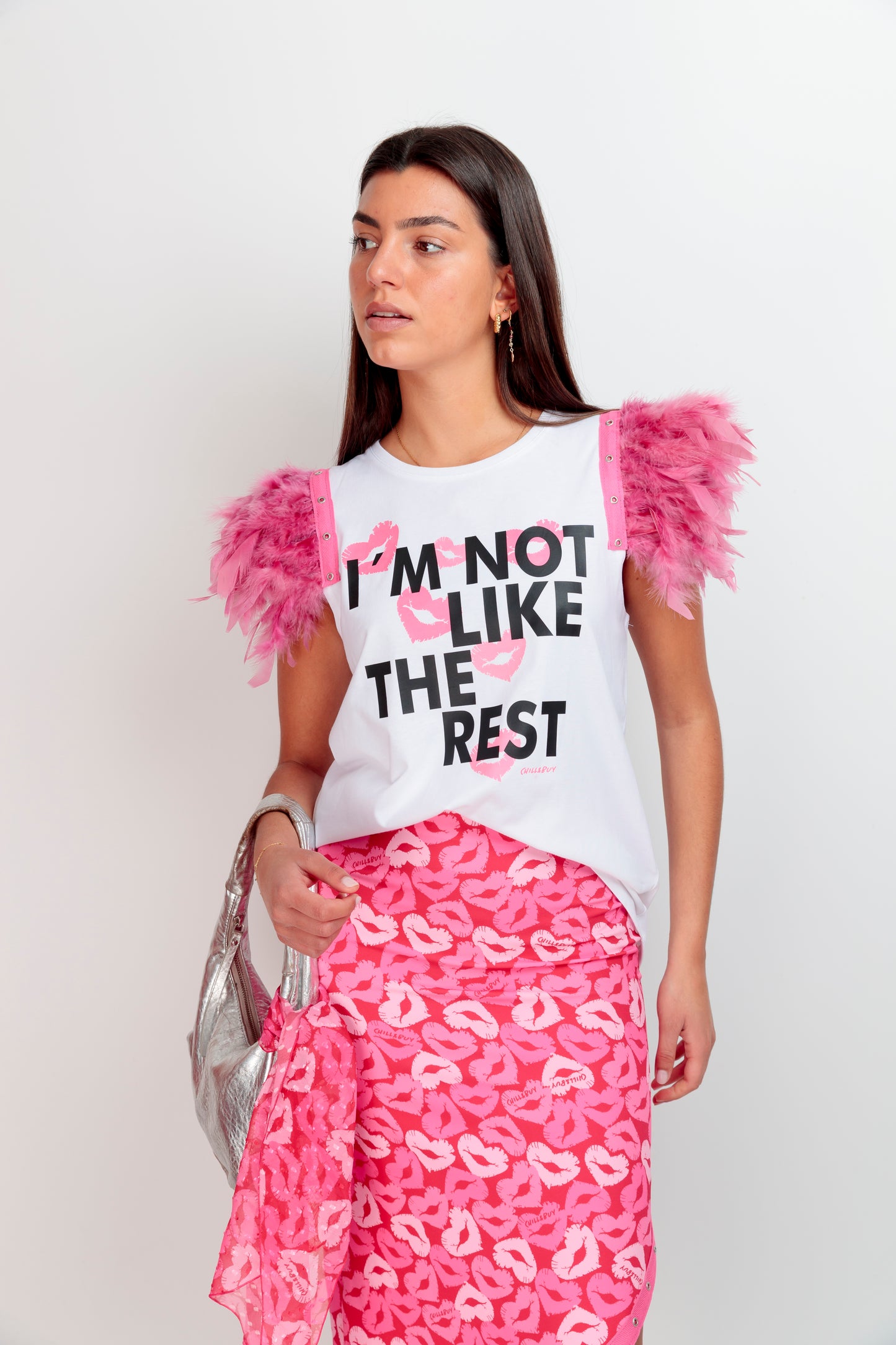 T-shirt Plumes Reste