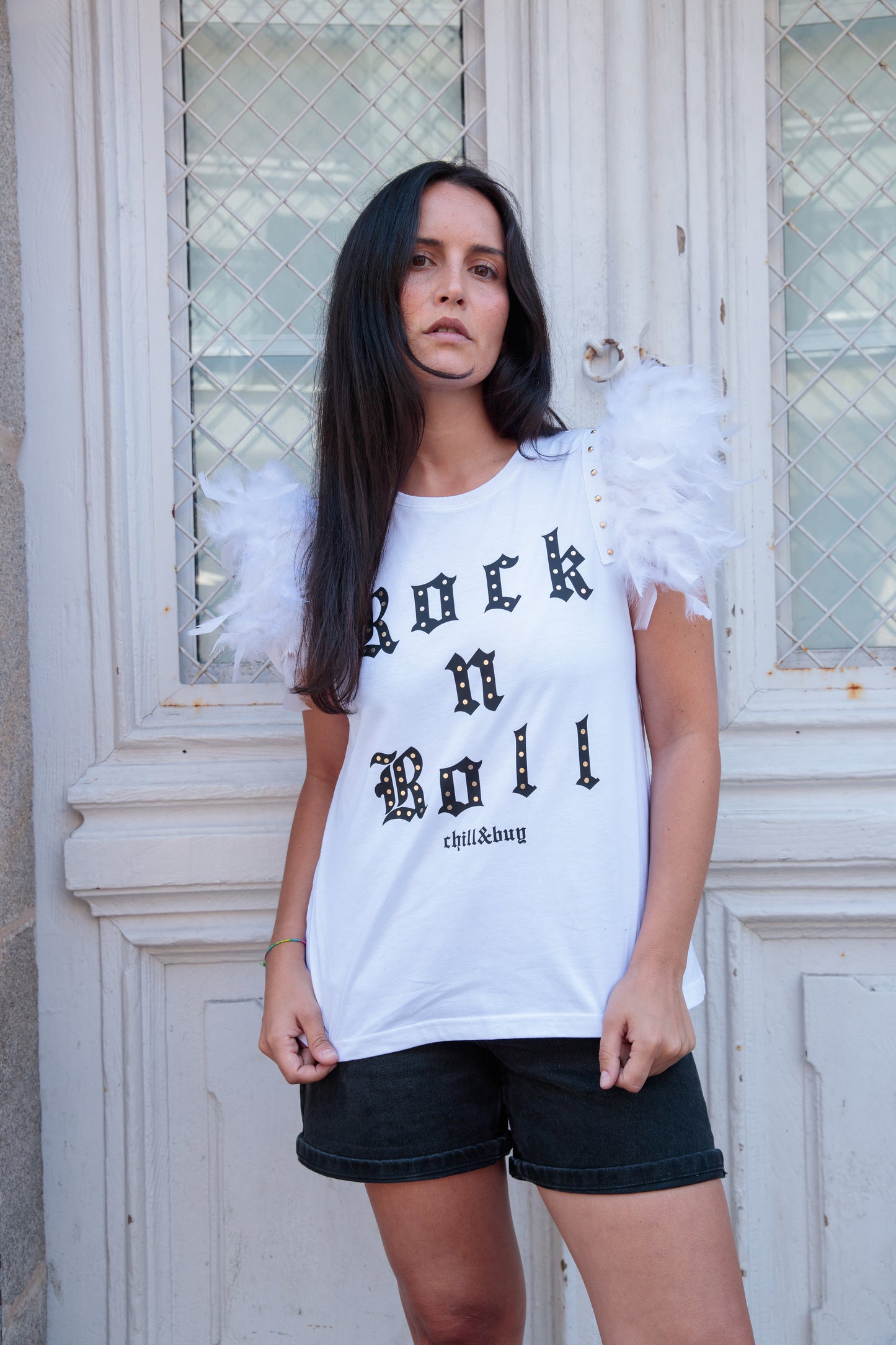 T-shirt Rock N Feathers