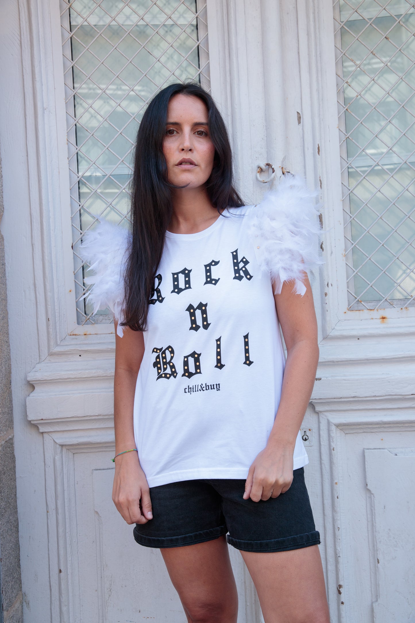 T-shirt Rock N Feathers
