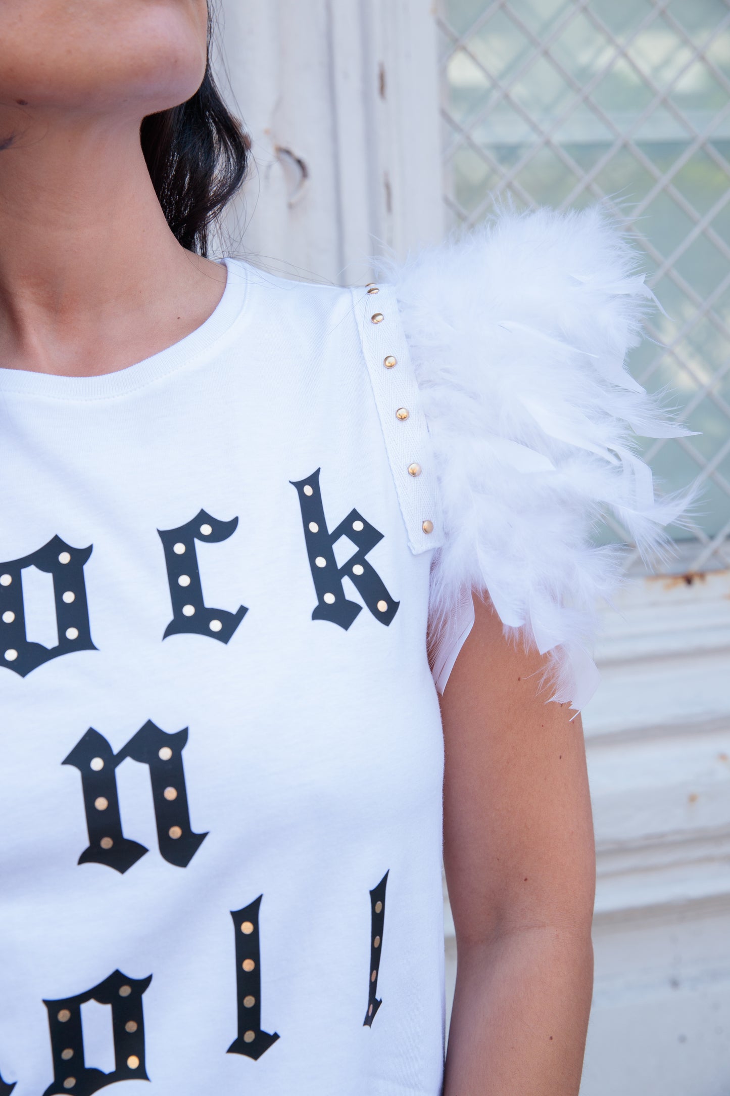 T-shirt Rock N Feathers