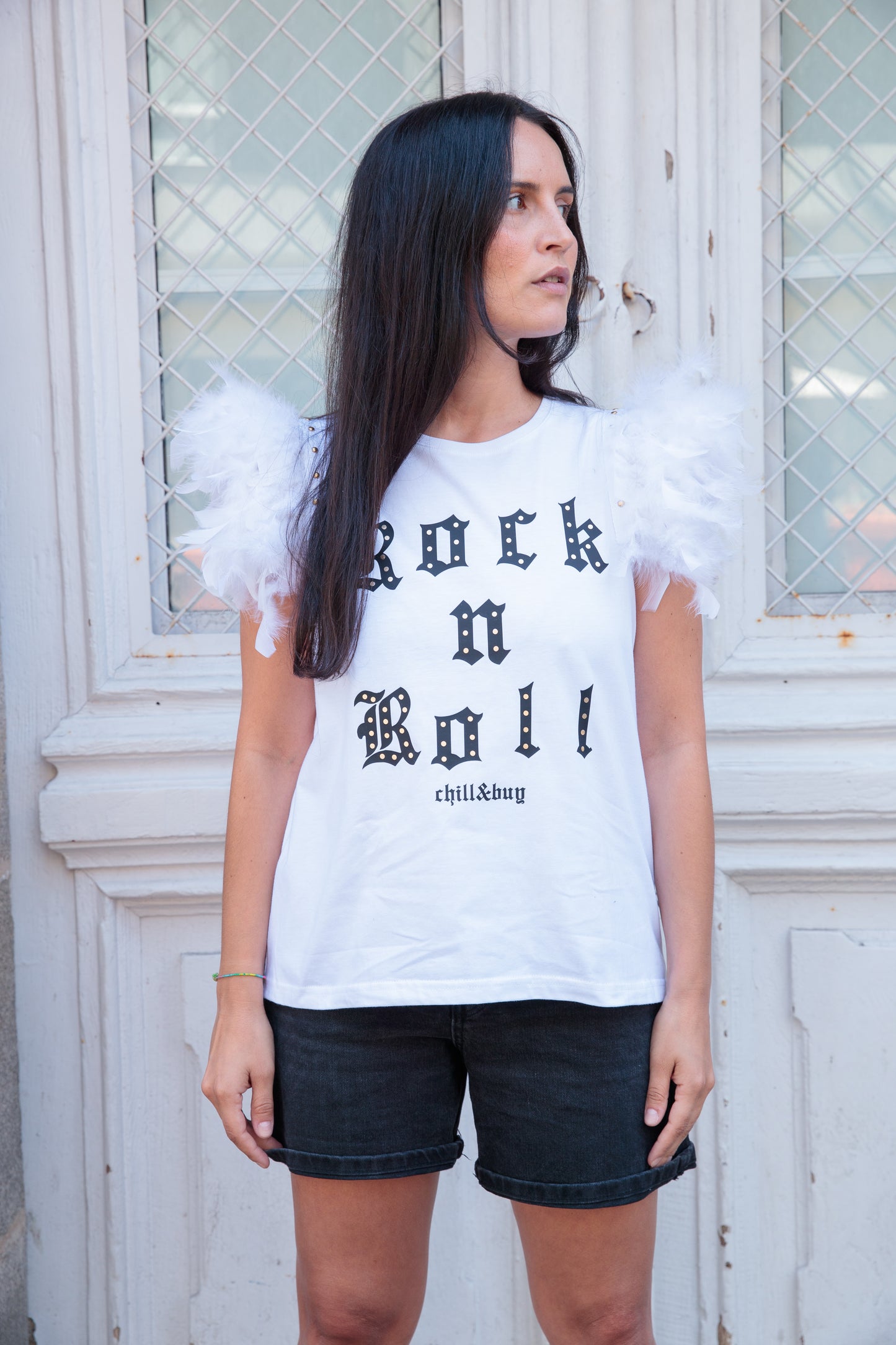 T-shirt Rock N Feathers