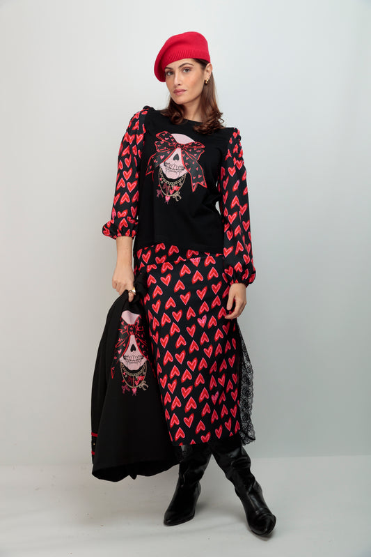 Camiseta Reina Skull Collares