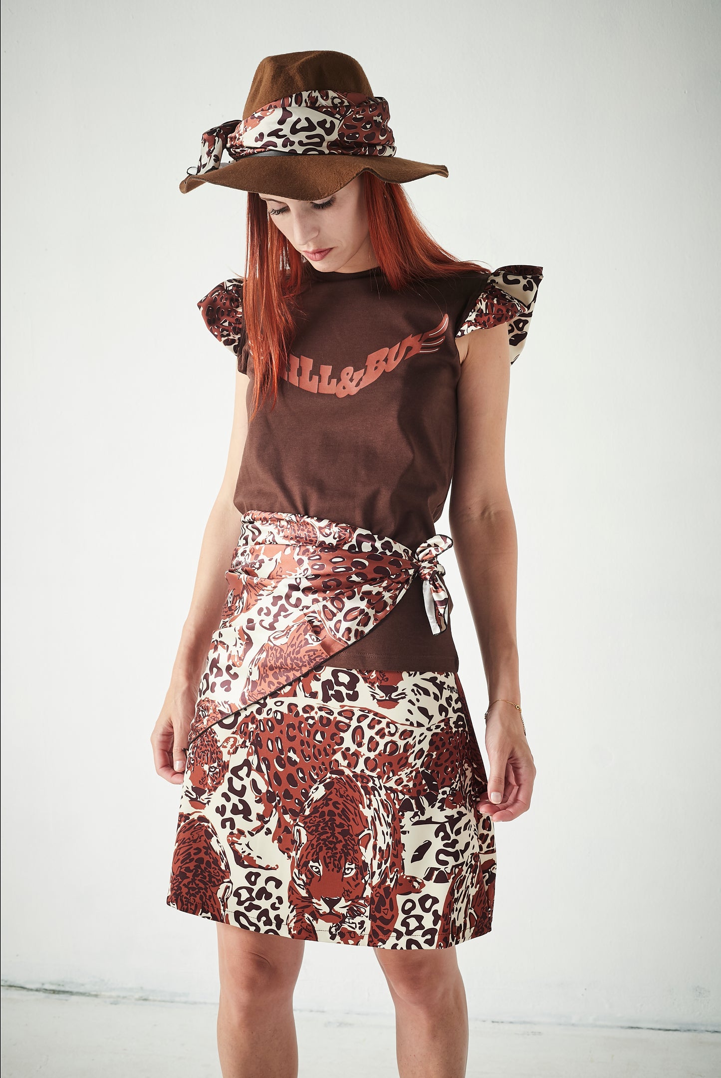 Falda Corta Tiger Brown