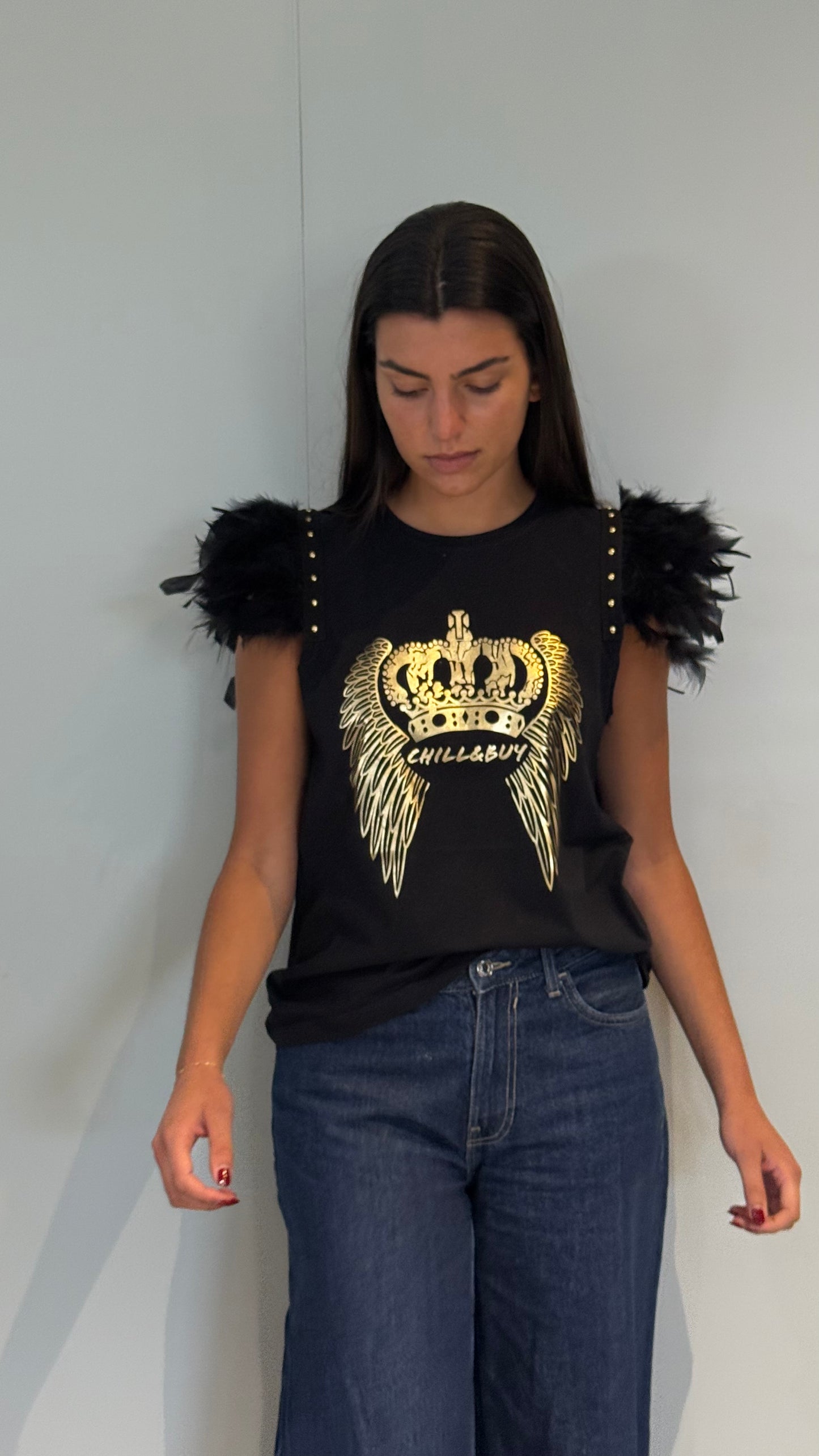 Camiseta Plumas Alas Crown