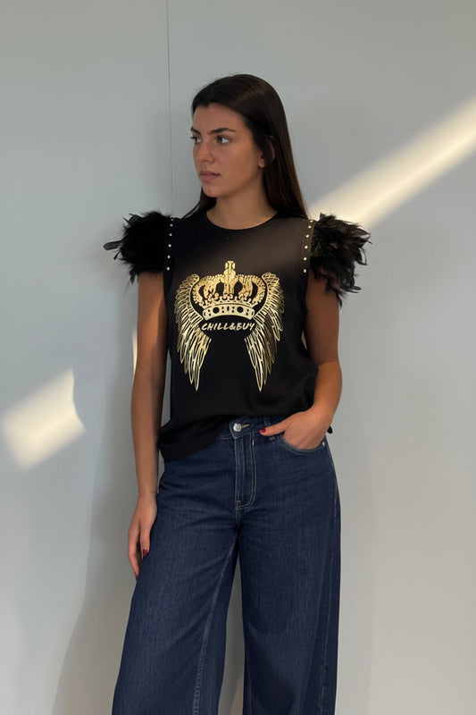 Camiseta Plumas Alas Crown