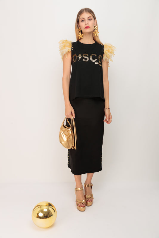 Camiseta Plumas Disco