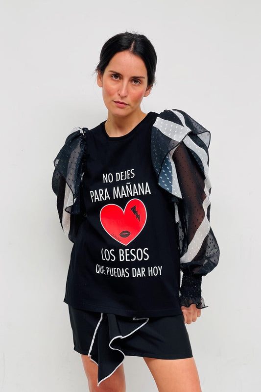 Camiseta Dulce Besos Corazón