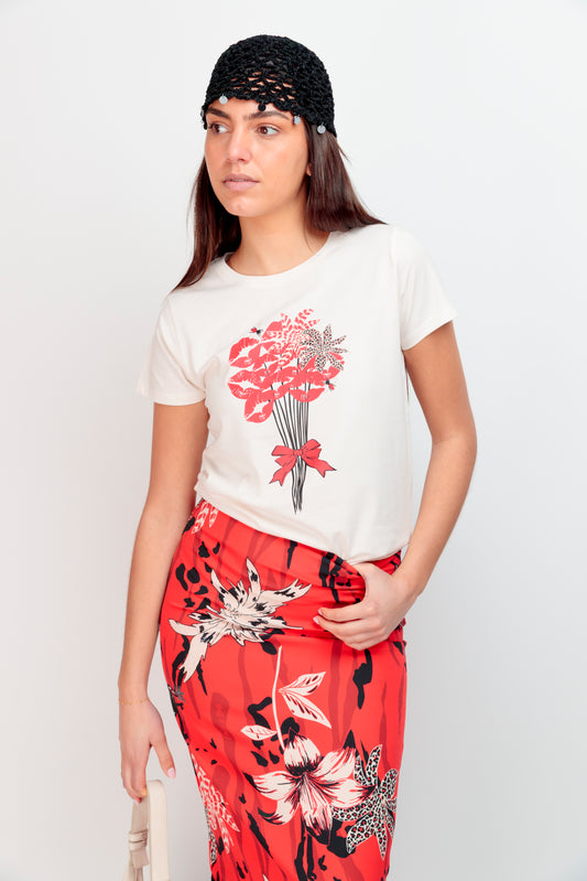 Camiseta Básica Ramo Besos NG