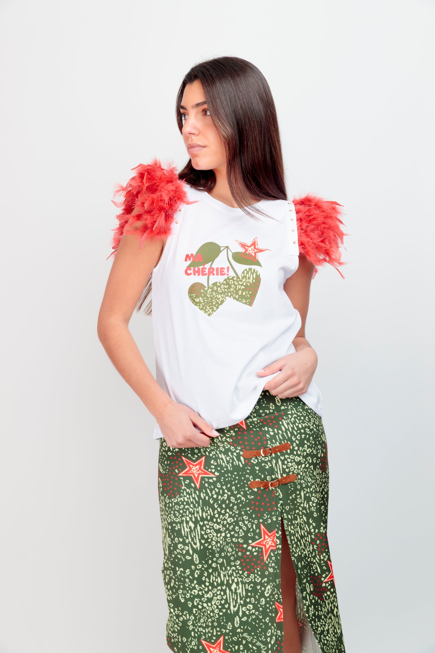 T-shirt Plumes+Clous Cherry Star