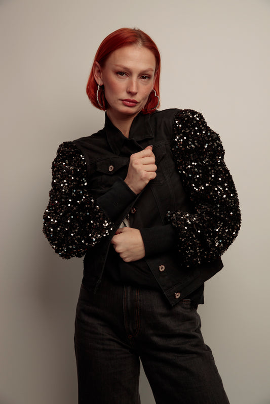 Cazadora Lentejuelas Skull Fiesta