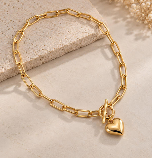 Collar Corazón Dorado