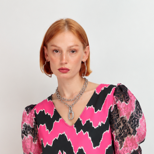 Collar Doble Plateado