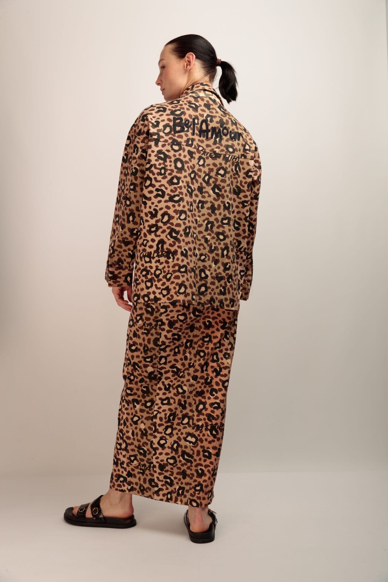 FALDA DENIM ANIMAL PRINT