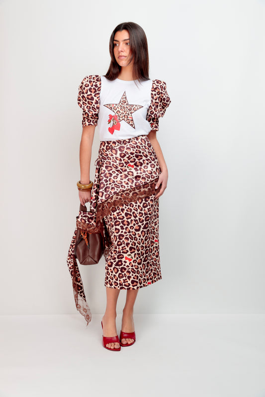 Falda Pareo Cherry Leo