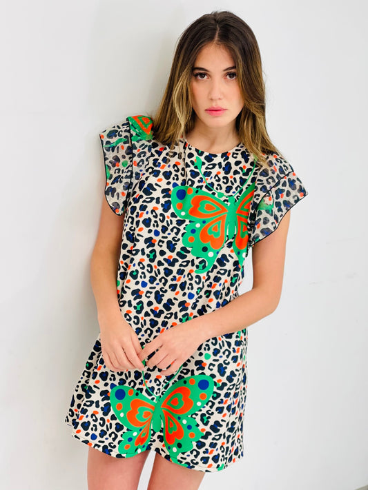 Keira Print Fly Dress