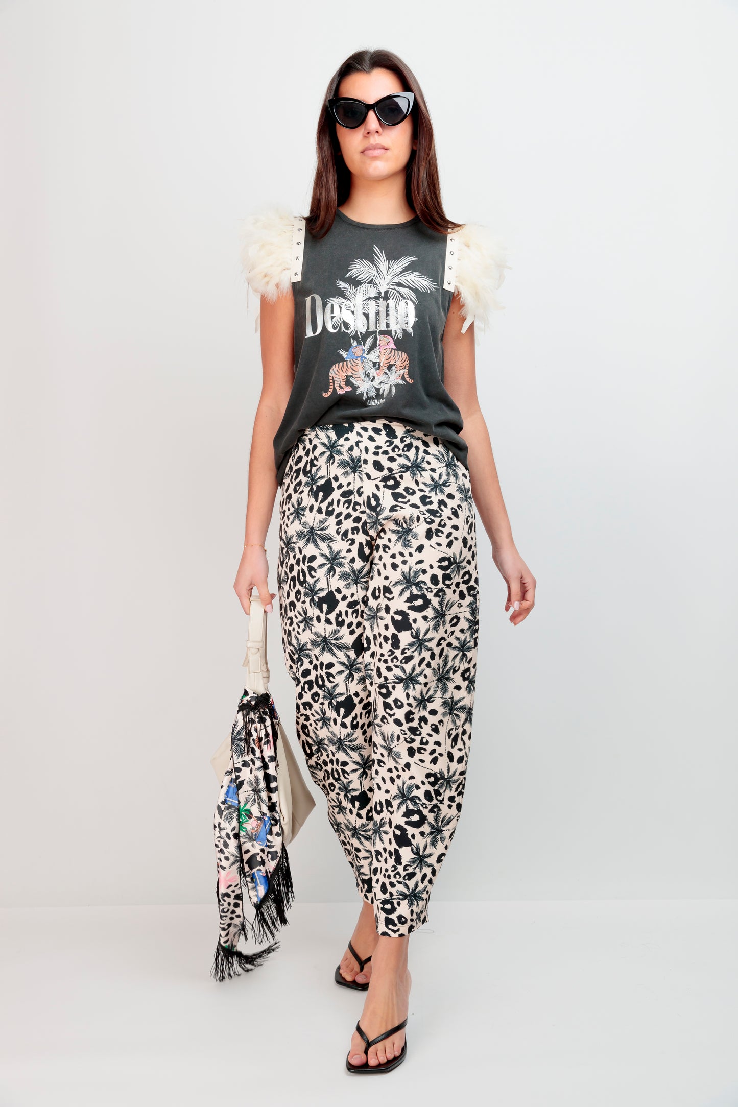 Pantalón Barrel Fondo Palm