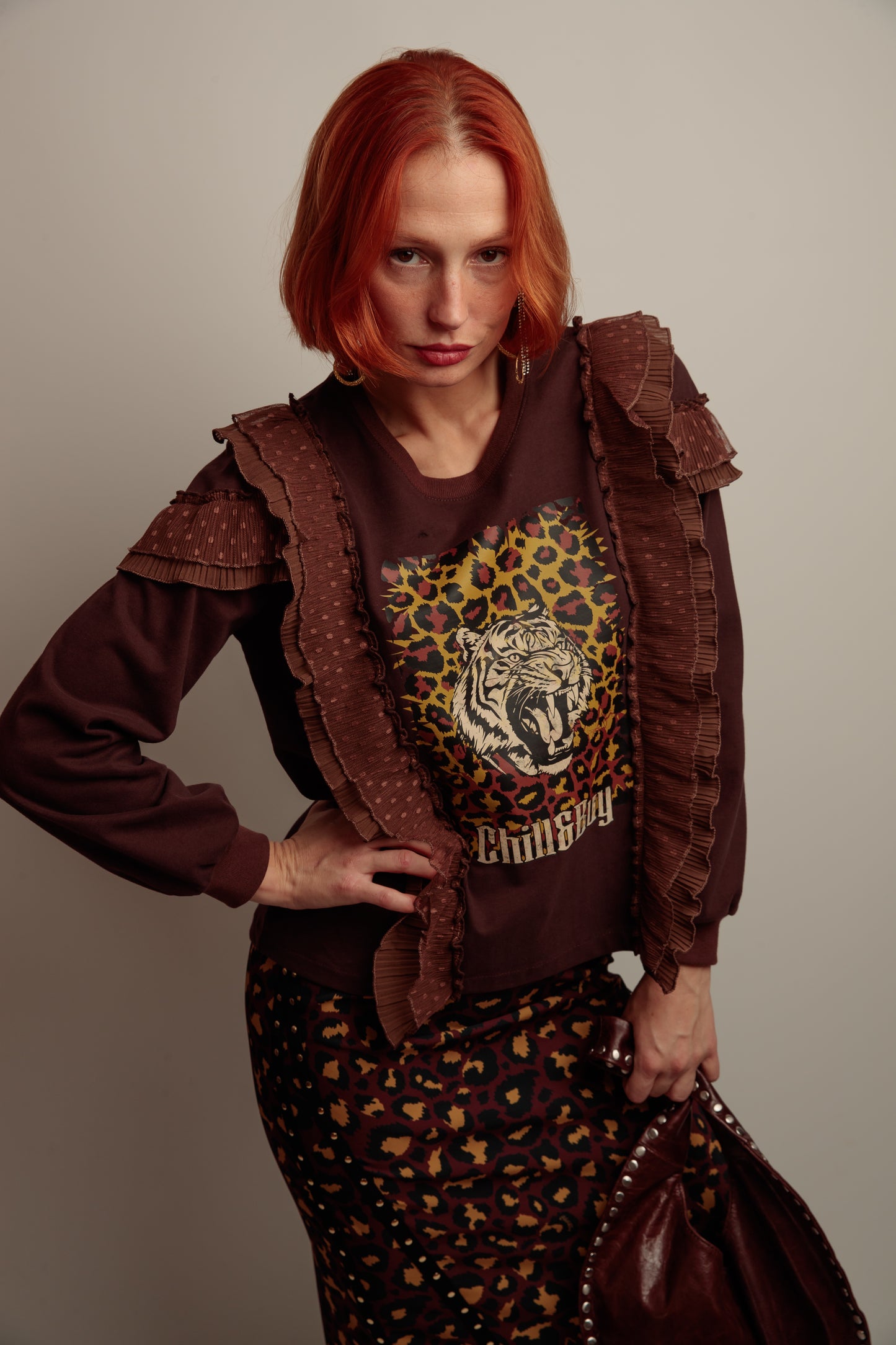 Sudadera Tul Plus Tigre Print