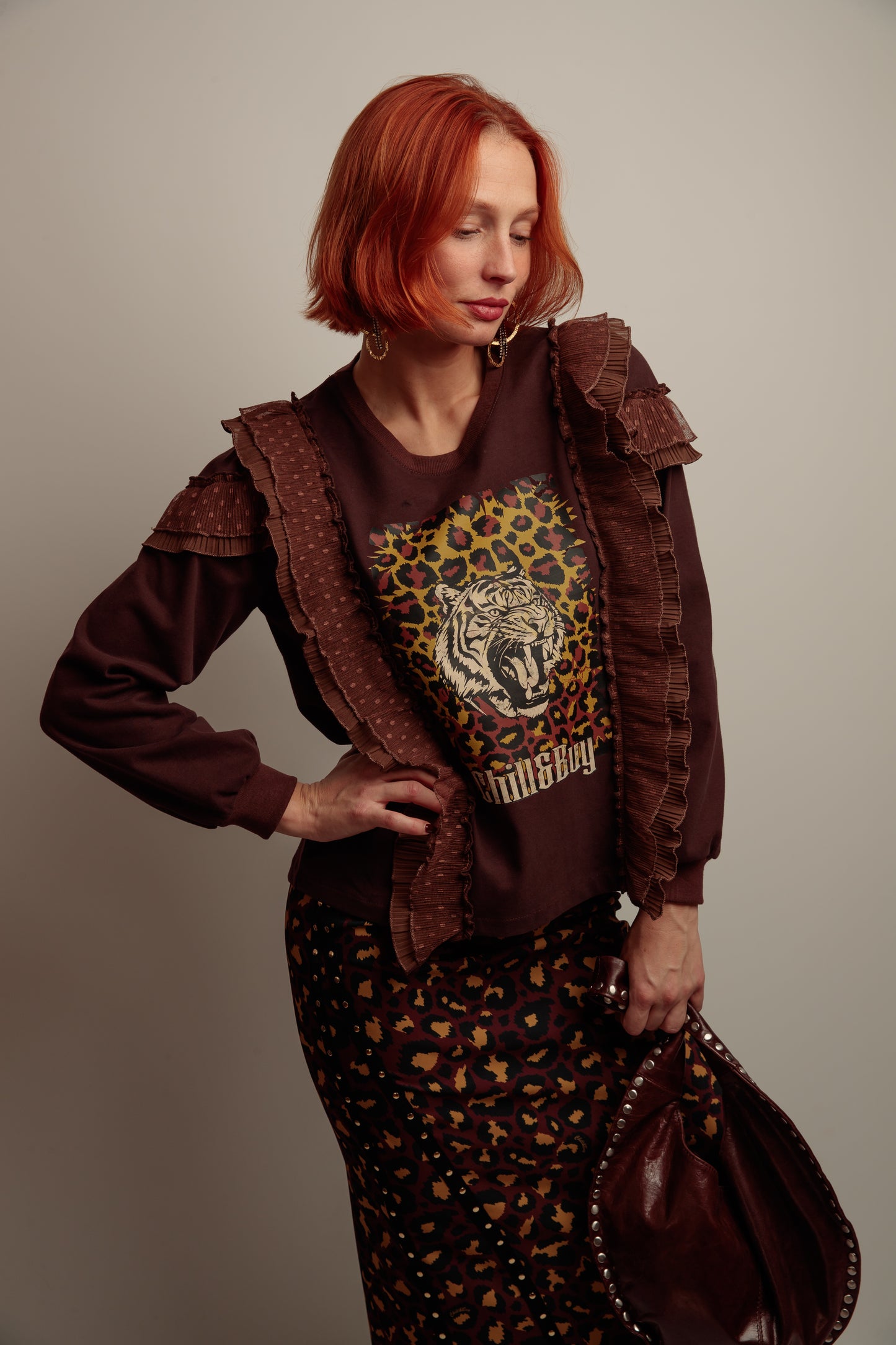Sudadera Tul Plus Tigre Print