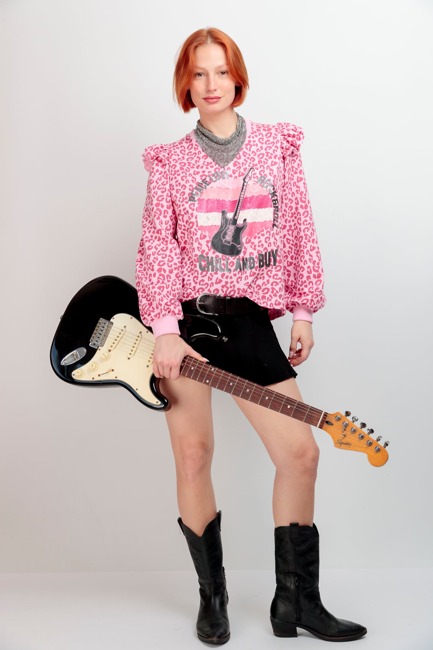 Sudadera Scarlet Guitarra Peace