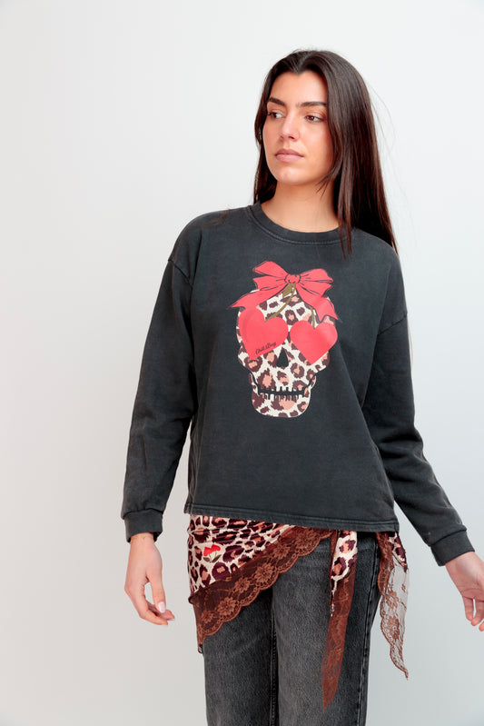 Sudadera Lavada Sk Cherry