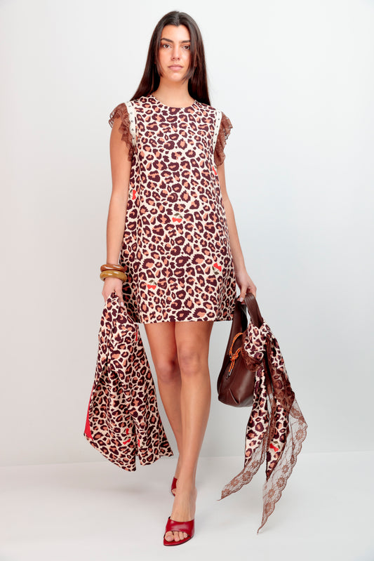 Vestido Blonda Cherry Leo