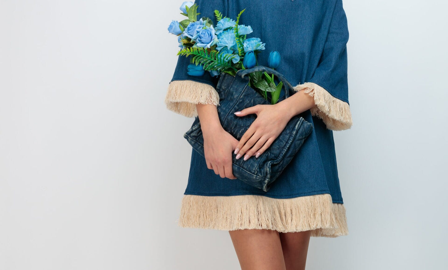 VESTIDO SAFARI VAQUERO SIN DISENO