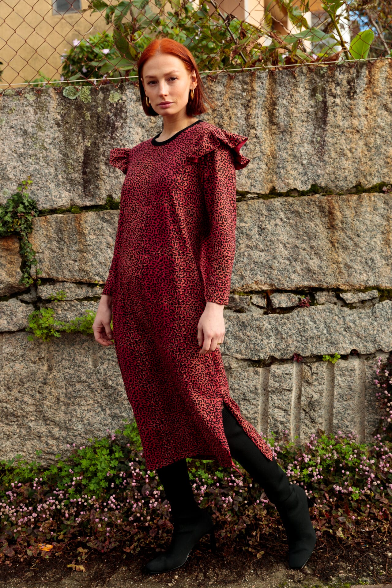 VESTIDO TIGRESA ROJO