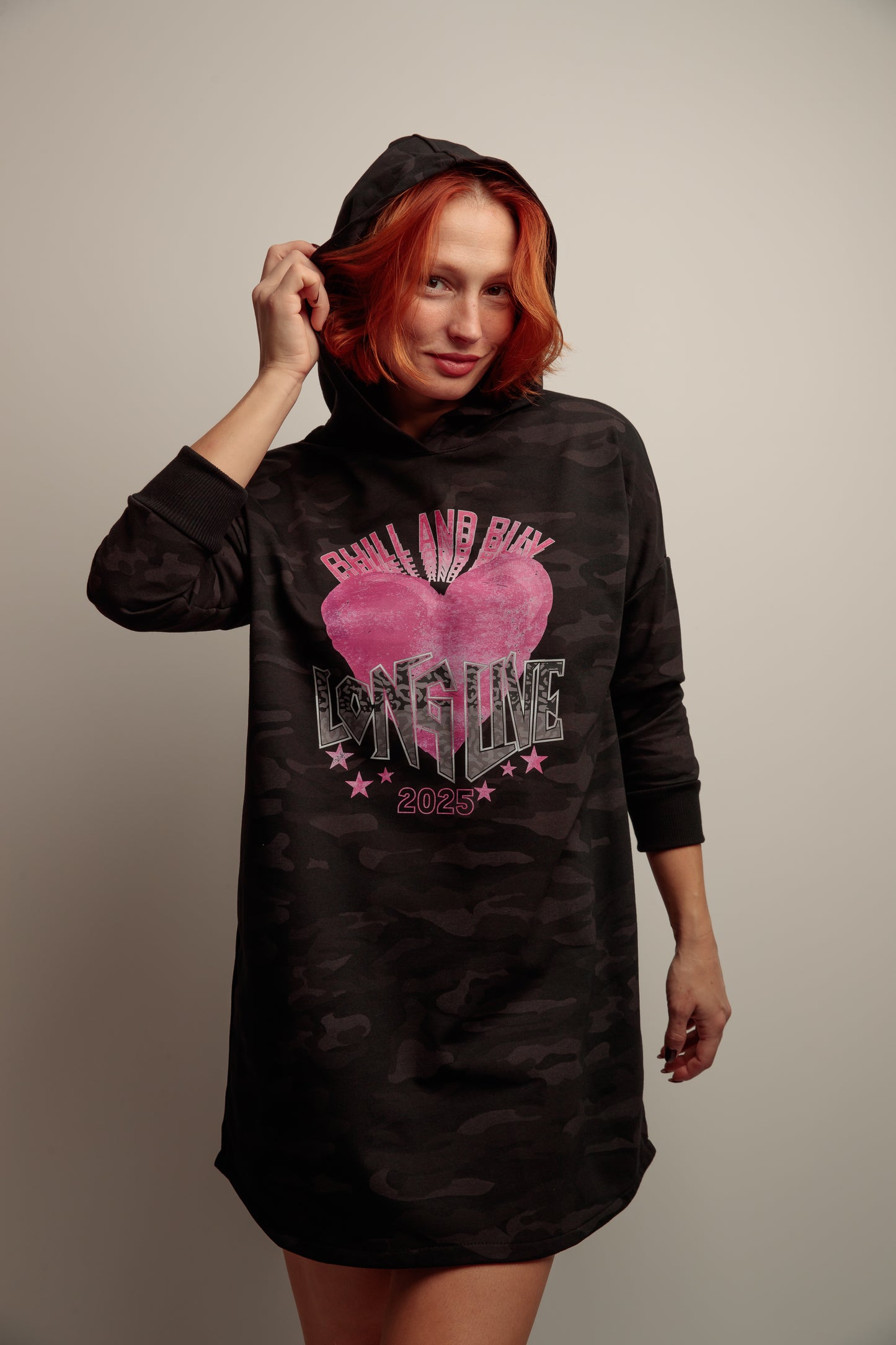 Vestido Capucha Corazón Live